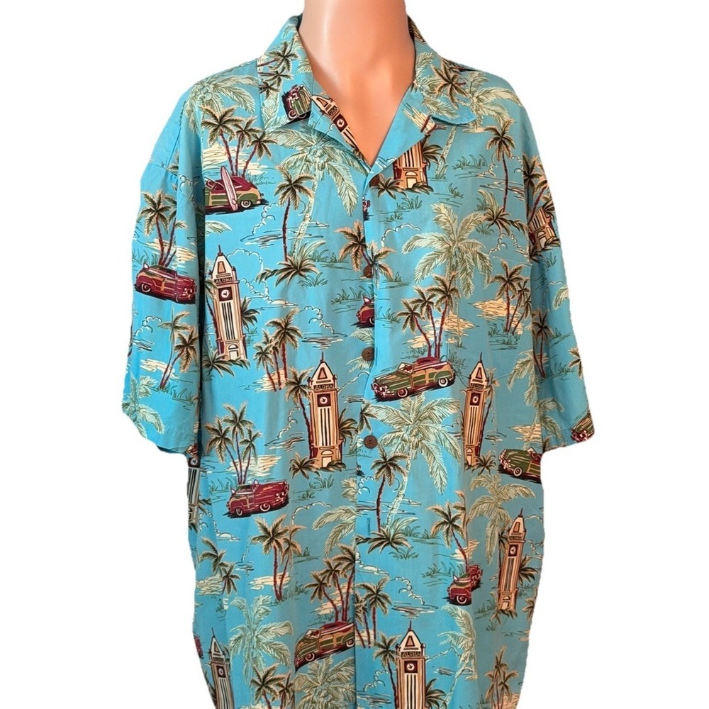 Hilo Hattie Hawaiian Shirt Mens XL Extra Large Floral Colorful  100% Cotton